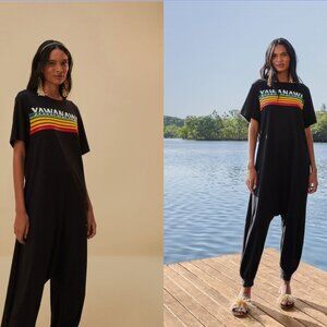 Yawanawa carioca longsleeve jumpsuit - FARMRio